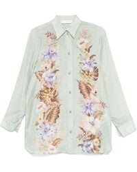 Zimmermann - Coco Printed Silk Shirt - Lyst