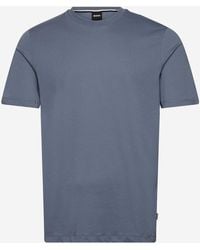 BOSS - Cotton T Shirt With Logo - Lyst