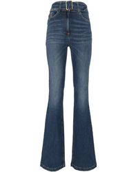 Elisabetta Franchi - Pantalone Mod. Jeans Con Cintura - Lyst