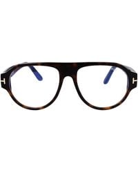 Tom Ford - Round Optical Ft6178 B 52 - Lyst