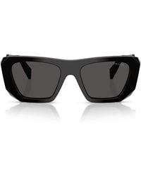 Prada - Zonnebril Prb18 S 16 K08 Z Zwart/donkergrijs Dames - Lyst