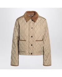 Burberry - Cropped Quilted Nylon Jacket - Lyst