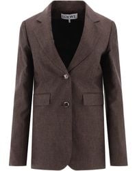 Loewe - Linnen Blazer - Lyst