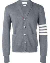 Thom Browne - Rwb Cotton Cardigan - Lyst