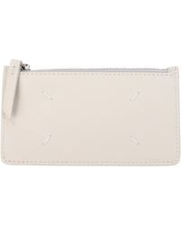 Maison Margiela - Beige Leather Wallet - Lyst