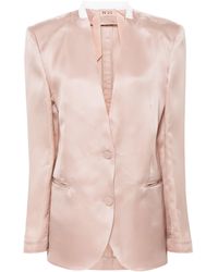 N°21 - Single-Breasted Silk Blazer - Lyst