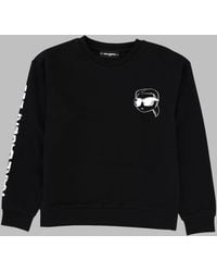 KARL LAGERFELD - Felpa Con Stampe - Lyst