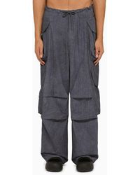 Entire studios - Ink Cotton Cargo Trousers - Lyst
