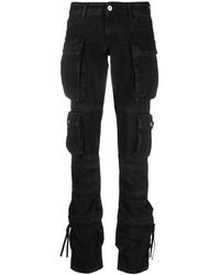 The Attico - Jeans Cargo Rectos De Tiro Bajo - Lyst