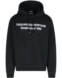 DSquared² - Schwarzes Baumwoll -Sweatshirt - Lyst