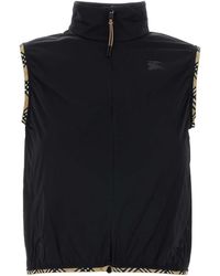 Burberry - Stretch Nylon Sleeveless Jacket - Lyst