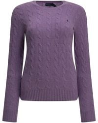Polo Ralph Lauren - Crew-Neck Sweater With Logo - Lyst