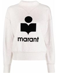 Isabel Marant - Moby Flockedlogo Sweatshirt - Lyst