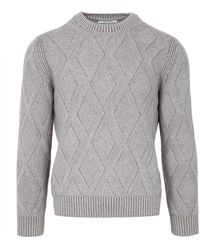 Gran Sasso - Pullover tauchte grau - Lyst