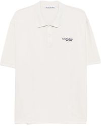 Acne Studios - Logo Cotton Polo Shirt - Lyst