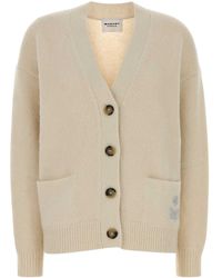 Isabel Marant - Ivory Alpaca Blend Eborah Cardigan - Lyst