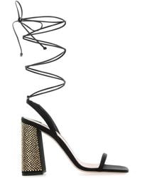 Miu Miu - Satin Sandals - Lyst