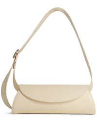 Jil Sander - Small 'Cannoli' Cream Leather Bag - Lyst