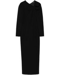 Emporio Armani - Kleid mit Schleifendetail - Lyst
