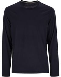 Herno - Combed Yarn Wool Jersey T-Shirt - Lyst
