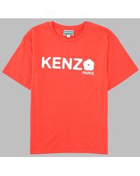 KENZO - T-Shirt Con Stampa Logo - Lyst
