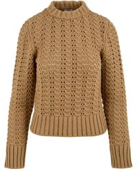 Aspesi - Pulls beige - Lyst
