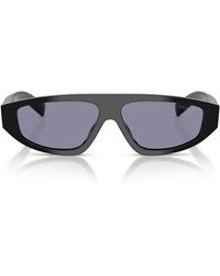Prada - Zonnebril Prc02 S 16 K50 B Zwart/violet Zilver Spiegel Heren - Lyst