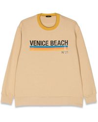 N°21 - Venice Beach Crewneck Sweatshirt - Lyst
