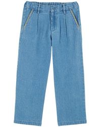 Emile Et Ida - Pantaloni Denim Con Ciliegie - Lyst
