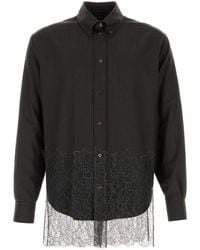 Fendi - Embroidered Wool Shirt - Lyst