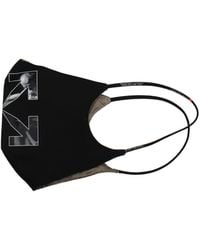Off-White c/o Virgil Abloh - Mascherine Mask Uomo Cotone Nero - Lyst