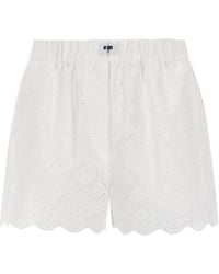 MSGM - Shorts Con Motivo Traforato - Lyst