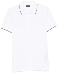 Tom Ford - Piquet Cotton Polo Shirt - Lyst