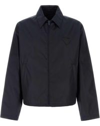 Prada - Dark Regular Jacket - Lyst