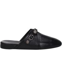 Balenciaga - Ciabatte E Zoccoli Cosy Cagole Uomo Pelle Nero - Lyst