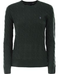 Polo Ralph Lauren - Plaited Wool And Cashmere Crew-Neck - Lyst
