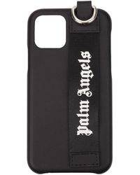 Palm Angels - Porta Iphone Iphone 11 Pro Uomo Poliuretano Nero - Lyst