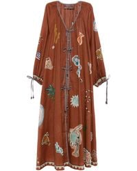 ALÉMAIS - Laurence Tie Front Shirtdress - Lyst