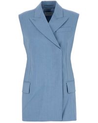 Sportmax - Light Wool Blend Ilex Vest - Lyst