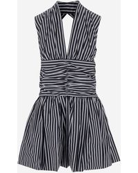 Patou - Mini Dress With Open Back - Lyst