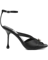 Jimmy Choo - Siva 95 Satin Sandals - Lyst