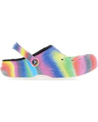 Crocs™ - Printed Crosliteâ Classic Lined Spray Dye Mules - Lyst
