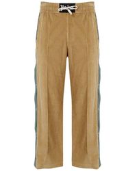 Palm Angels - Ribbed Cotton And Wool Pants - Lyst