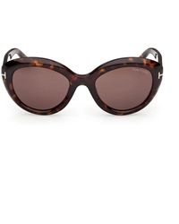 Tom Ford - Zonnebril Ft1316 52 E Stacy Bruin/bruin Dames - Lyst