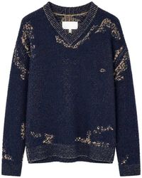 Maison Margiela - Trui Met V-hals - Lyst