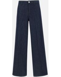 Theory - Theorie Brede Rechte Been Midnight Blue Jeans - Lyst