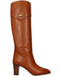 Gucci - Elizabeth Boots/Cognac Leather - Lyst