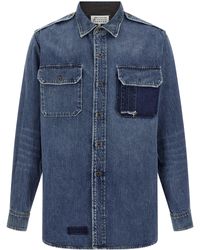 Maison Margiela - Camisa de mezclilla de - Lyst