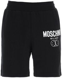 Moschino - 'double Question Mark' Logo Sweatshorts - Lyst