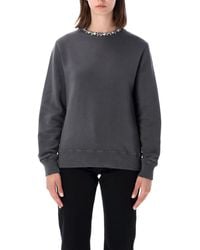 Golden Goose - Fleece Strass Collar Sweatshirt - Lyst